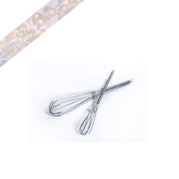 AvantGarde Mini Whisks Cooking Set Of 2, Stainless Steel Wisker For